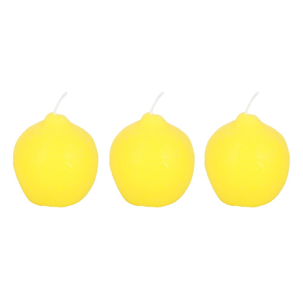 Something Different - Set of 3 Lemon Shaped Figuurkaars - Geel